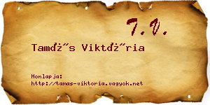 Tamás Viktória névjegykártya